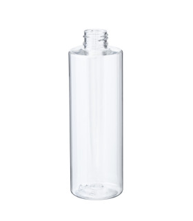 PET-Flasche 250ml transparent farblos klar, 24/410 – elegante Kunststoffverpackung