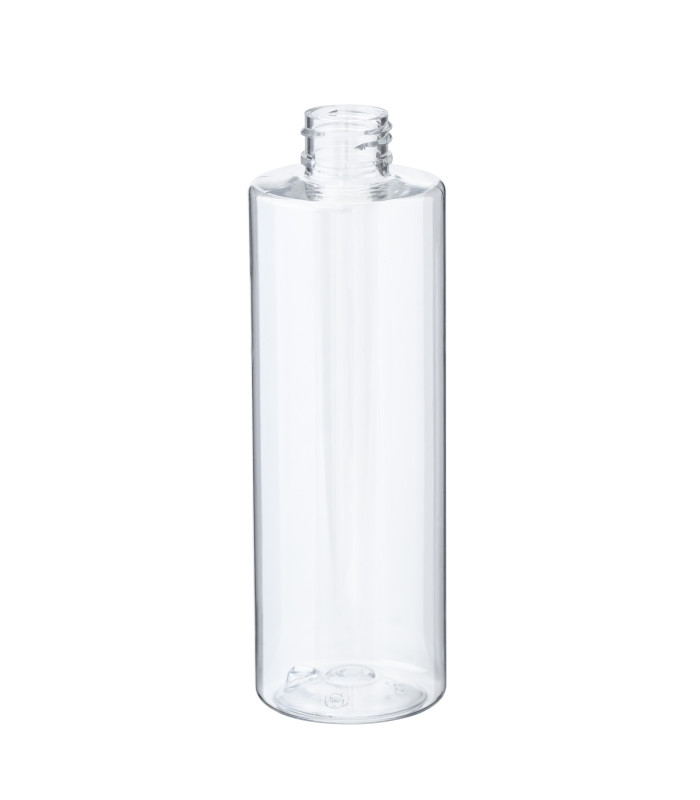 PET-Flasche 250ml transparent farblos klar, 24/410 – elegante Kunststoffverpackung