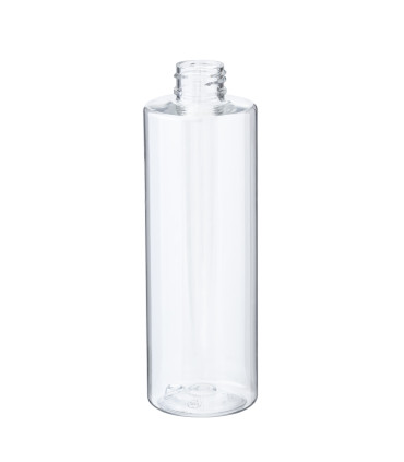 PET-Flasche 250ml transparent farblos klar, 24/410 – elegante Kunststoffverpackung
