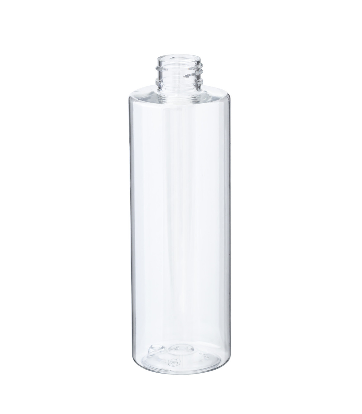 PET-Flasche 250ml transparent farblos klar, 24/410 – elegante Kunststoffverpackung