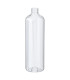 Große transparente PET-Kunststoffflasche mit 500ml Volumen und Standardgewinde 24/410 – stehend mit Schraubverschluss.
