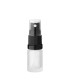 Glasflasche 5 ml, farblos satiniert, schwarzer Zerstäuber