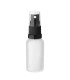 Glasflasche 30 ml klar matt mit schwarzem Zerstäuber - Leer