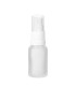 Glasflasche 15 ml satiniert mit weißem Zerstäuber | Kosmetik