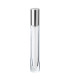 Glasflasche 10 ml klar rund mit silbernem Zerstäuber - Leer für Parfüm