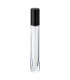 Glasflasche 10 ml klar rund mit schwarzem Zerstäuber - Leer Set