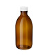 Glasflasche 300 ml braun PP28 | Ohne Erstöffnungsgarantie