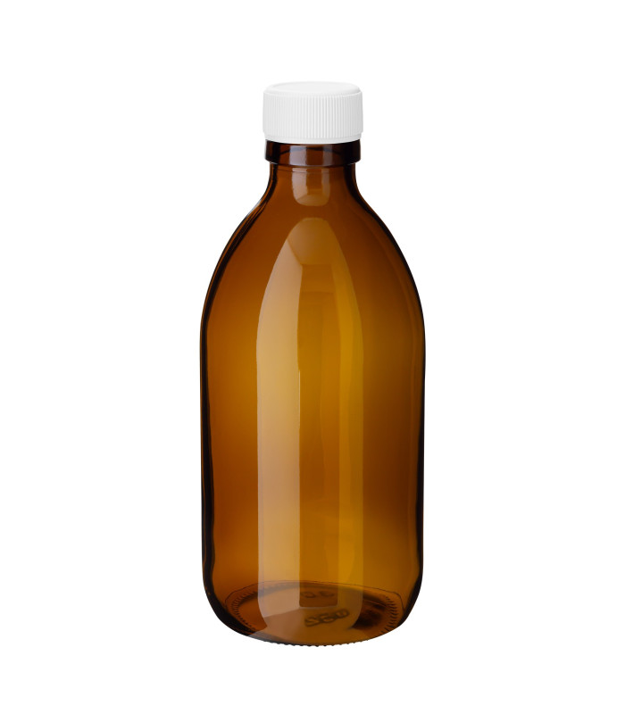 Glasflasche 300 ml braun PP28 | Ohne Erstöffnungsgarantie