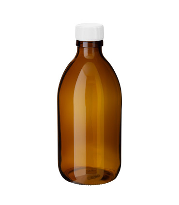 Glasflasche 300 ml braun PP28 | Ohne Erstöffnungsgarantie