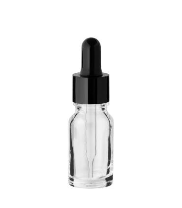 Glasflasche 10 ml klar mit Pipette – Tropfer, Labor & Kosmetik
