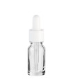 Glasflasche 10 ml klar mit weißer Pipette [3]