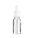 Glasflasche 20 ml farblos mit weißer Pipette – Pipettenflasche