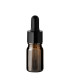 Glasflasche 5 ml braun mit schwarzer Pipette – ideal für Proben