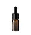 Glasflasche 5 ml braun mit schwarzer Pipette [4]