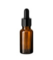 Glasflasche 20 ml braun mit schwarzer Pipette [4]