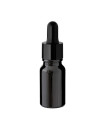Glasflasche 10 ml schwarz mit schwarzer Pipette [4]