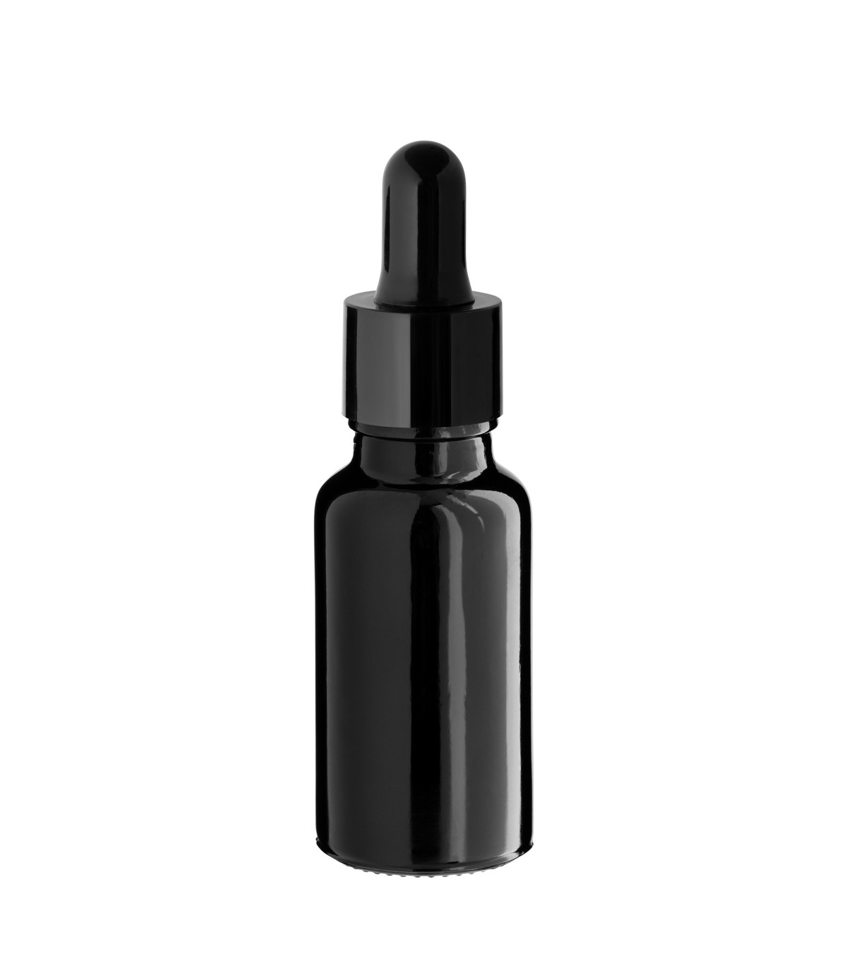 Glasflasche 20 ml schwarz mit Pipette – Tropfflasche für Kosmetik