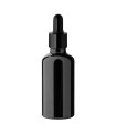 Glasflasche 50 ml schwarz mit schwarzer Pipette [4]