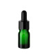 Glasflasche grün 5 ml mit schwarzer Pipette - leere Tropfflasche