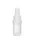Glasflasche 5 ml klar matt mit weißer Pipette | Präzise Dosierung