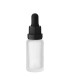 Glasflasche 20 ml satiniert matt klar mit Pipette – leere Tropfflasche