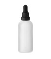 Glasflasche 100 ml klar matt mit schwarzer Pipette