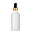 Glasflasche 100 ml klar matt mit goldener Pipette [2]