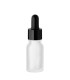 Glasflasche 10 ml klar satiniert matt mit schwarzer Pipette 18/415