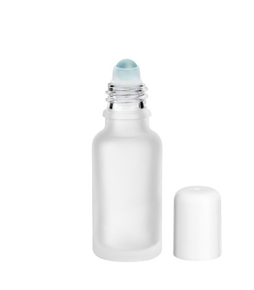 Glasflasche 20ml Roll-on satiniert – leer für DIY Kosmetik & Parfüm