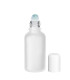 Glasflasche 30ml satiniert klar mit Roll-on | leere Kosmetikflasche