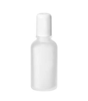 Glasflasche 30ml satiniert klar mit Roll-on | leere Kosmetikflasche