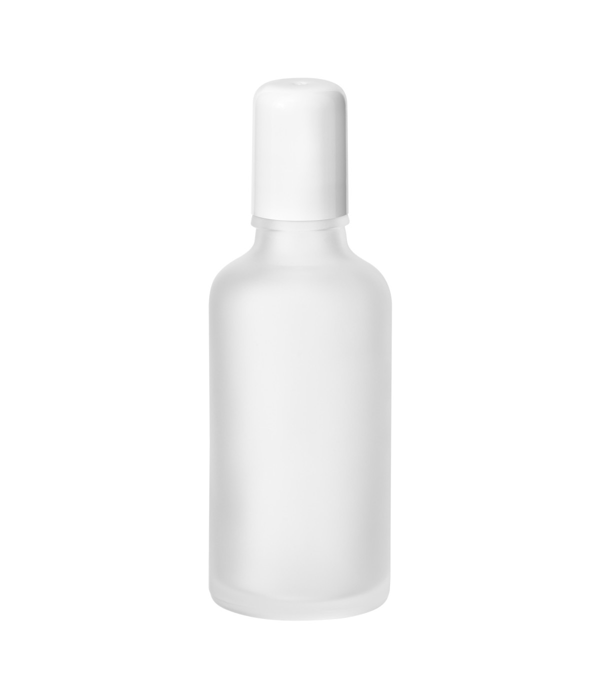 Leere 50ml Glasflasche satiniert klar Roll-on – Ideal für Parfüm & Öle