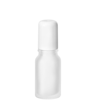 Roll-on Glasflasche 10ml farblos klar frosted matt | Kosmetikflasche