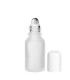Roll-on Glasflasche 15ml satiniert farblos matt klar – Ideal für Öle