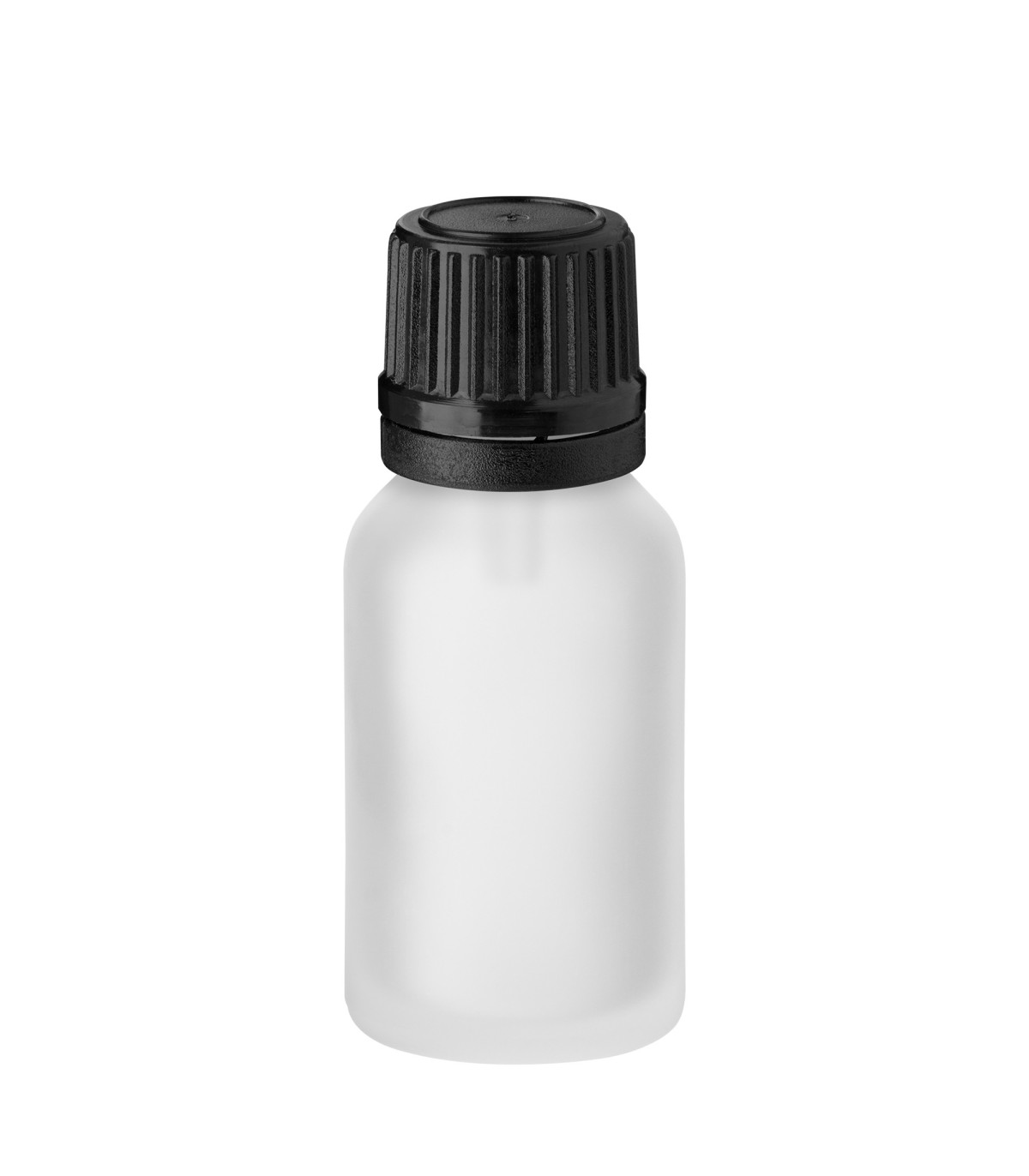 Glasflasche 15 ml satiniert matt | Tropfflasche mit Tropfer für Öl