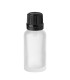 20ml Satinierte matte Glasflasche mit Tropfer | Leere Tropfflasche