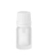 Glasflasche 5 ml matt klar transparent mit Tropfeinsatz| Tropfflasche
