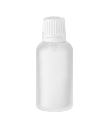 Matte klare Glasflasche 30 ml mit Tropfer – Ideal für Kosmetik & Öle