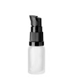 Glasflasche 10 ml klar matt mit schwarzer Pumpe [2]