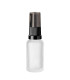 Glasflasche 20 ml klar matt mit schwarzer Pumpe | Pumpflasche
