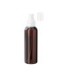 PET-Kunststoffflasche 150 ml braun mit weißem Zerstäuber | Sprühkopf