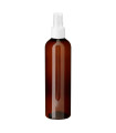 PET-Flasche 250 ml braun mit weißem Zerstäuber