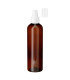 PET-Kunststoffflasche 250 ml braun mit weißem Zerstäuber | Sprühkopf