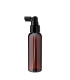 PET-Kunststoffflasche braun 100 ml mit schwarzem Zerstäuber | Leer