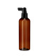 PET-Kunststoffflasche braun 200 ml mit schwarzem Zerstäuber Sprühkopf