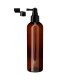 PET-Kunststoffflasche 250 ml braun mit schwarzem Zerstäuber Pumpspray