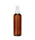 PET-Kunststoffflasche braun 200 ml mit transparentem Zerstäuber | Leer