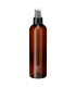 PET-Kunststoffflasche 250 ml braun mit schwarzer Dosierpumpe - 24/410