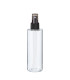 PET-Flasche 200 ml transparent mit schwarzem Zerstäuber [3] - DIN 24