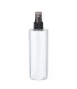 PET-Flasche 250 ml transparent mit schwarzem Zerstäuber [3] - DIN 24
